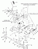 Toro 22-13KE02 (252-H) - 252-H Tractor, 1989 Ersatzteile CLUTCH, BRAKE AND SPEED CONTROL LINKAGE #1