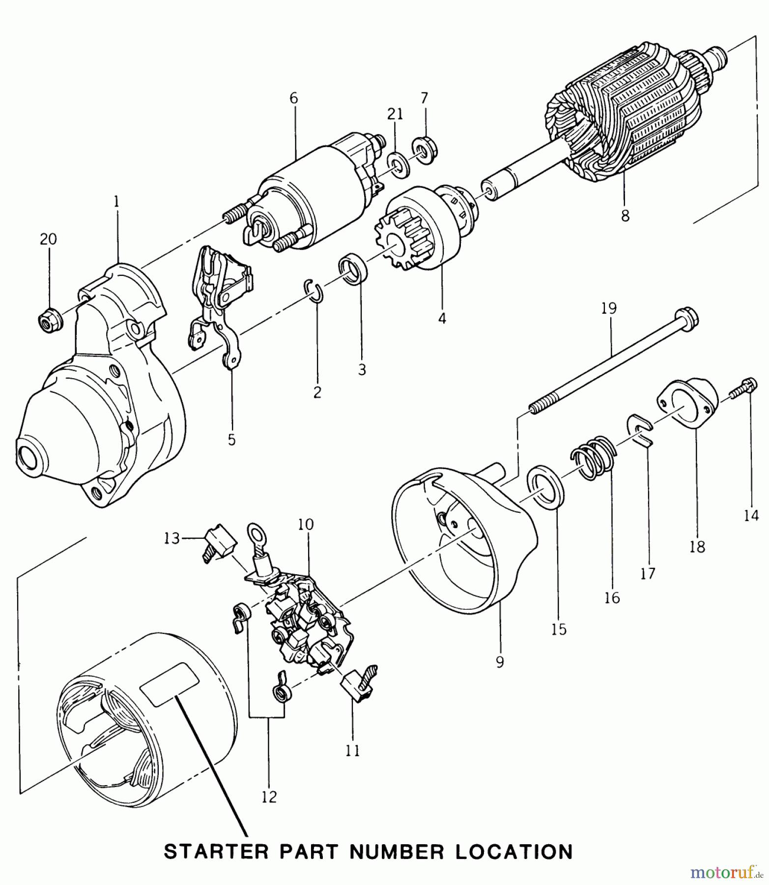 Toro Neu Mowers, Lawn & Garden Tractor Seite 1 22-13KE02 (252-H) - Toro 252-H Tractor, 1989 ELECTRIC STARTER #2