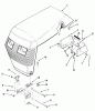 Toro 22-13KE02 (252-H) - 252-H Tractor, 1989 Ersatzteile FRAME, SHEET METAL AND COVERS #1