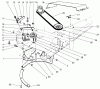 Toro 30576 (120) - 52" Grass Collection System, Groundsmaster 120, 1993 (390001-399999) Ersatzteile DEFLECTOR AND PULLEY ASSEMBLY
