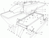 Toro 30576 (120) - 52" Grass Collection System, Groundsmaster 120, 1993 (390001-399999) Ersatzteile HOPPER ASSEMBLY