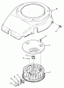 Toro 22-14O502 (244-5) - 244-5 Yard Tractor, 1992 (2000001-2999999) Ersatzteile 14HP ENGINE FLYWHEEL & COVER ASSEMBLY