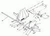Toro 22-14O502 (244-5) - 244-5 Yard Tractor, 1992 (2000001-2999999) Ersatzteile BRAKE AND CLUTCH PEDAL ASSEMBLY