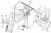 Toro 22-14O502 (244-5) - 244-5 Yard Tractor, 1992 (2000001-2999999) Ersatzteile STEERING SHAFT AND INDICATOR ASSEMBLY