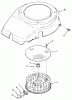 Toro 22-14OE02 (244-H) - 244-H Yard Tractor, 1992 (2000001-2999999) Ersatzteile 14HP ENGINE FLYWHEEL & COVER ASSEMBLY