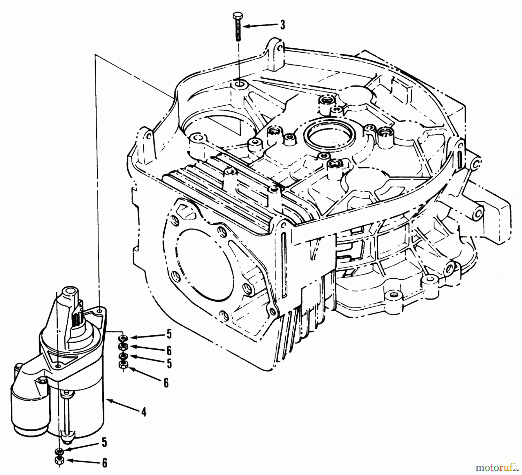 Toro Neu Mowers, Lawn & Garden Tractor Seite 1 22-14OE02 (244-H) - Toro 244-H Yard Tractor, 1992 (2000001-2999999) 14HP ENGINE STARTER ASSEMBLY