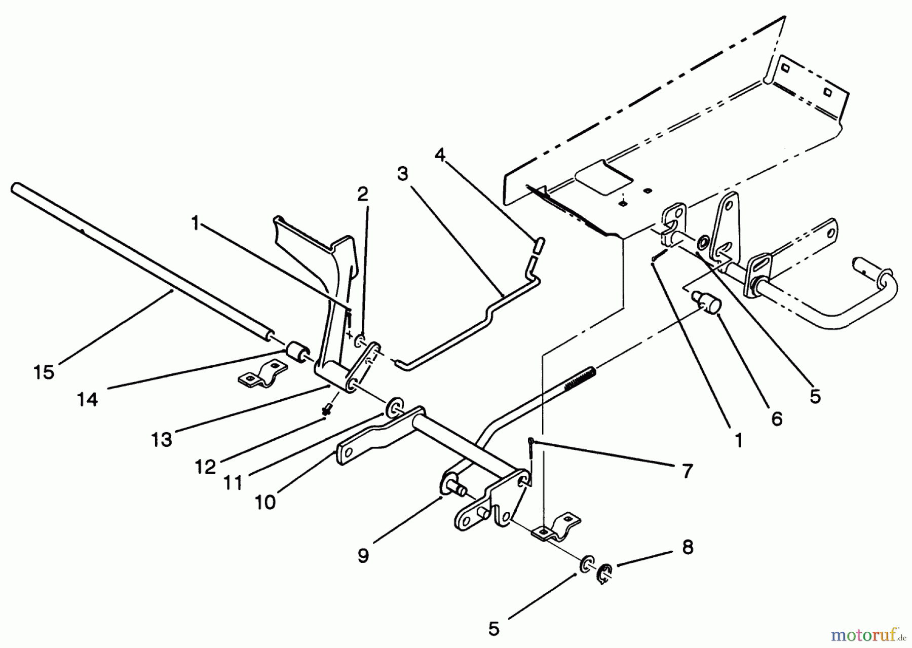 Toro Neu Mowers, Lawn & Garden Tractor Seite 1 22-14OE02 (244-H) - Toro 244-H Yard Tractor, 1992 (2000001-2999999) BRAKE PEDAL ASSEMBLY