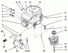 Toro 22-14OE02 (244-H) - 244-H Yard Tractor, 1992 (2000001-2999999) Ersatzteile ENGINE AND CLUTCH