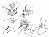 Toro 30610 (120) - Proline 120, 1993 (390001-399999) Ersatzteile CARBURETOR AND FUEL PUMP