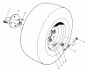 Toro 30610 (120) - Proline 120, 1993 (390001-399999) Ersatzteile FRONT WHEEL ASSEMBLY
