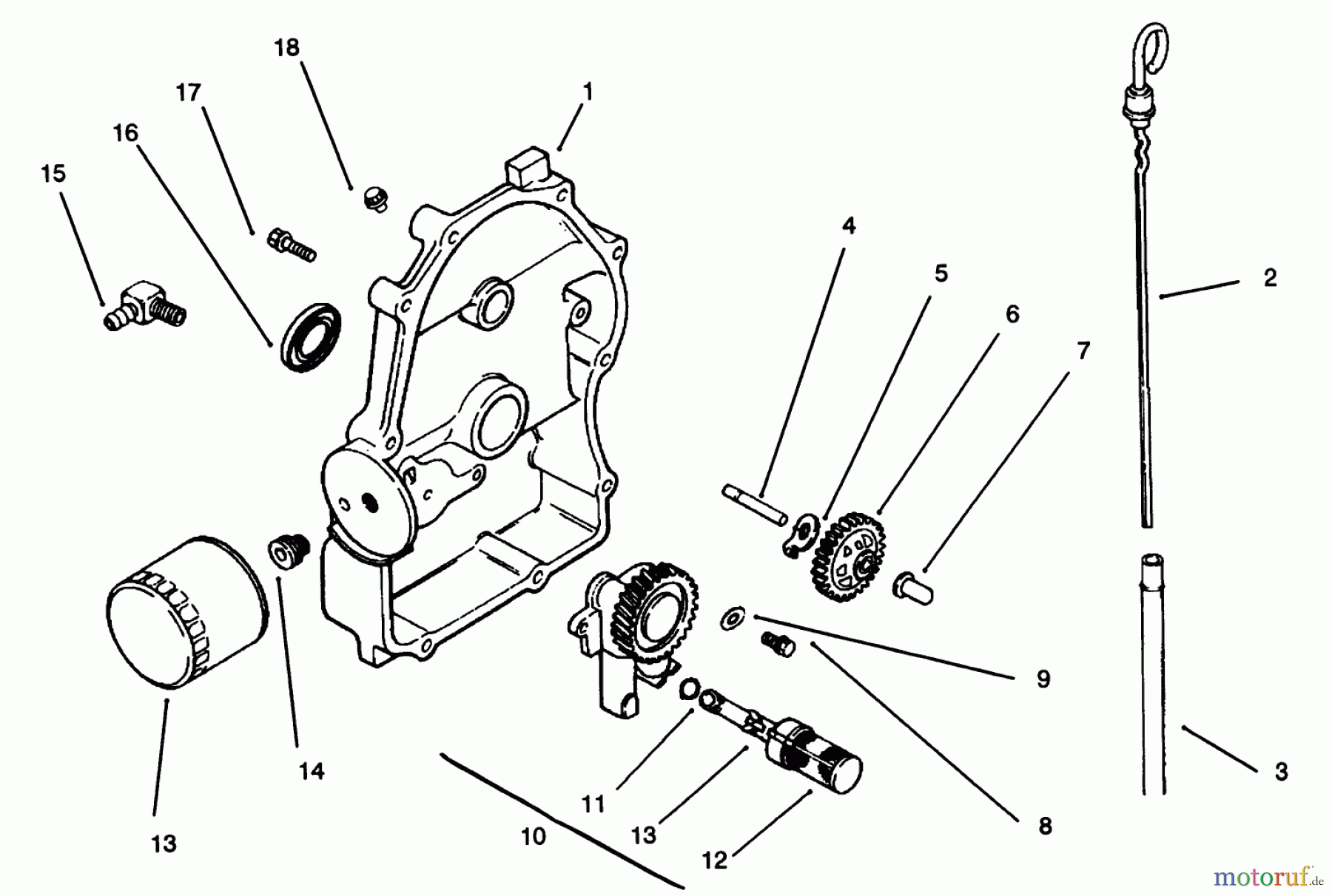Toro Neu Mowers, Lawn & Garden Tractor Seite 1 30610 (120) - Toro Proline 120, 1993 (390001-399999) OIL PAN/LUBRICATION