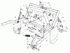 Toro 30610 (120) - Proline 120, 1993 (390001-399999) Ersatzteile PARKING BRAKE &-LIFT FRAME ASSEMBLY