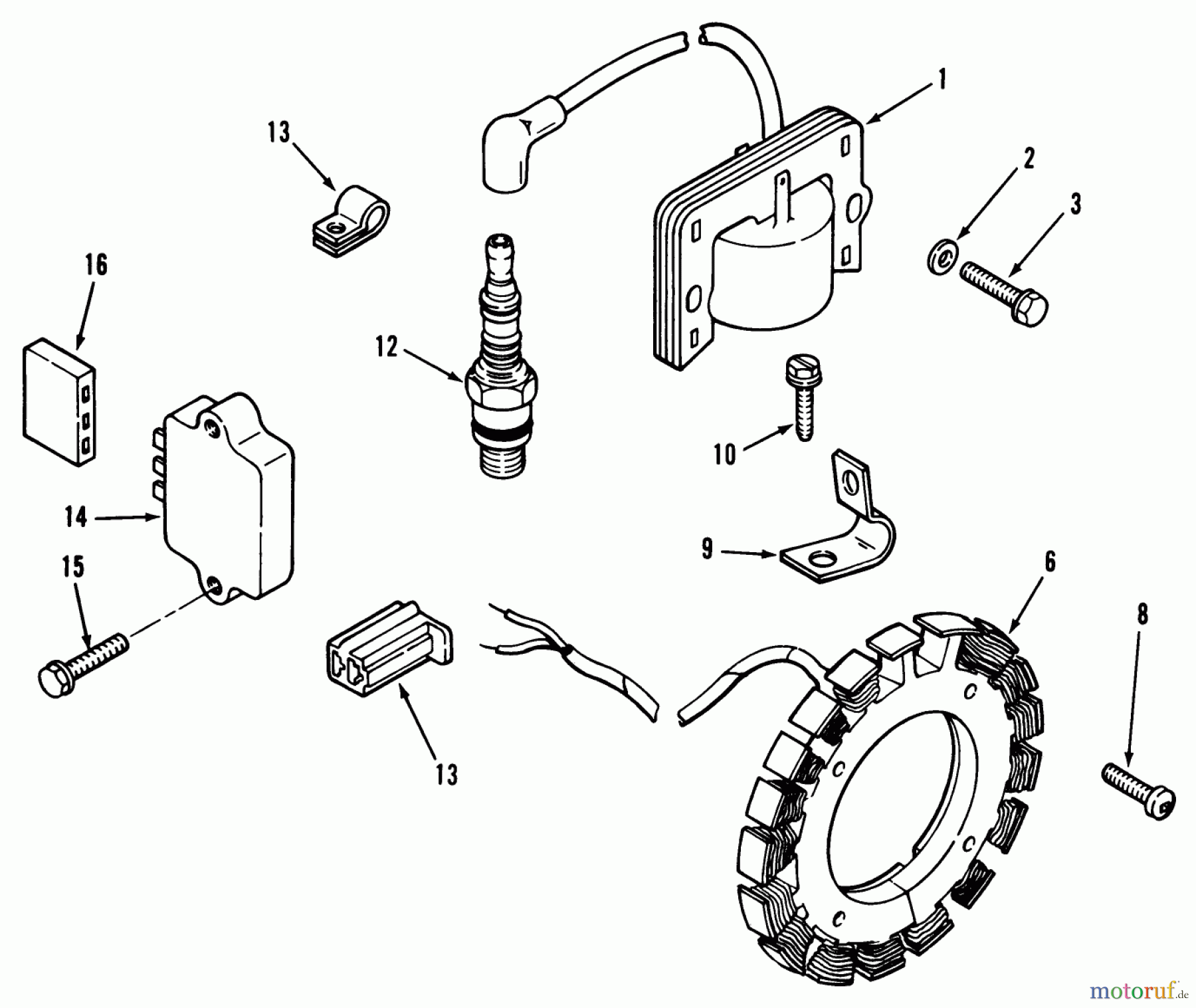 Toro Neu Mowers, Lawn & Garden Tractor Seite 1 31-10K801 (310-8) - Toro 310-8 Garden Tractor, 1990 KOHLER IGNITION SYSTEM