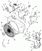 Toro 31-12K802 (312-8) - 312-8 Garden Tractor, 1991 (1000001-1999999) Ersatzteile BLOWER HOUSING AND GOVERNOR