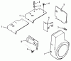 Toro 31-12K802 (312-8) - 312-8 Garden Tractor, 1991 (1000001-1999999) Ersatzteile KOHLER BAFFLES & SHROUDS