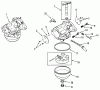 Toro 31-12K802 (312-8) - 312-8 Garden Tractor, 1991 (1000001-1999999) Ersatzteile KOHLER CARBURETORS