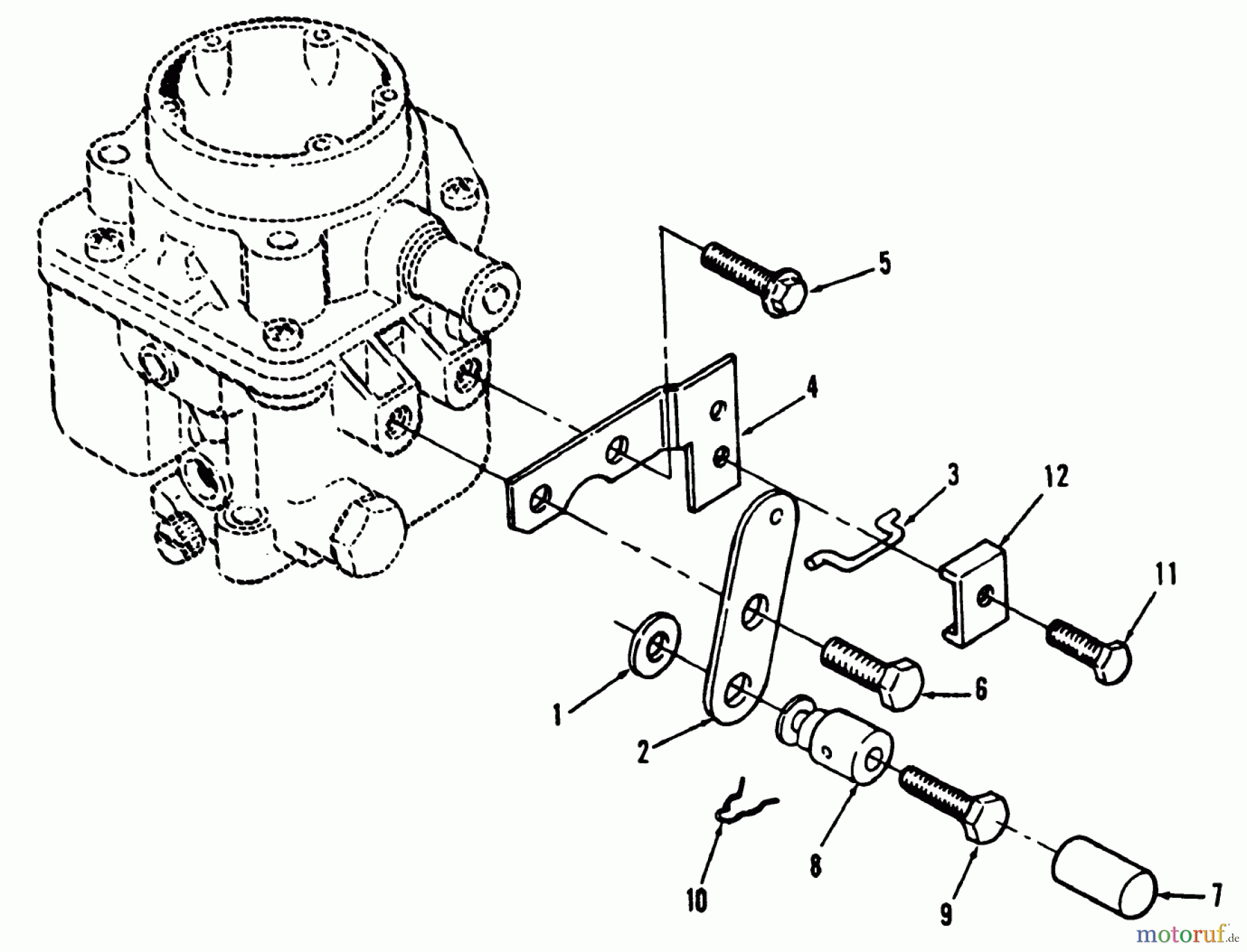 Toro Neu Mowers, Lawn & Garden Tractor Seite 1 31-10K803 (310-8) - Toro 310-8 Garden Tractor, 1992 (2000001-2999999) CHOKE LINKAGE POWER PLUS