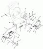 Toro 31-10K803 (310-8) - 310-8 Garden Tractor, 1992 (2000001-2999999) Ersatzteile CLUTCH, BRAKE AND SPEED CONTROL LINKAGE 312-H & 416-H