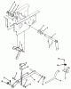 Toro 31-10K803 (310-8) - 310-8 Garden Tractor, 1992 (2000001-2999999) Ersatzteile HYDROSTATIC LIFT LINKAGE 312-H & 416-H
