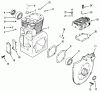 Toro 31-10K803 (310-8) - 310-8 Garden Tractor, 1992 (2000001-2999999) Ersatzteile KOHLER CRANKCASE AND CYLINDER HEAD