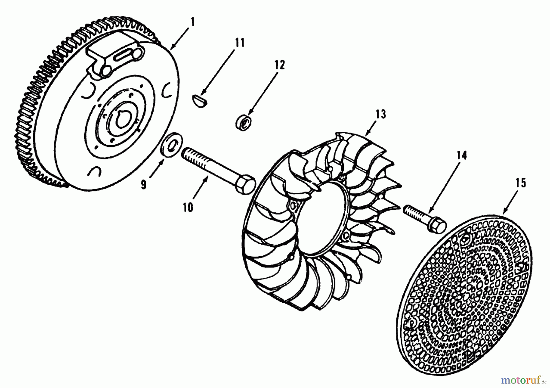 Toro Neu Mowers, Lawn & Garden Tractor Seite 1 31-10K803 (310-8) - Toro 310-8 Garden Tractor, 1992 (2000001-2999999) KOHLER FLYWHEEL