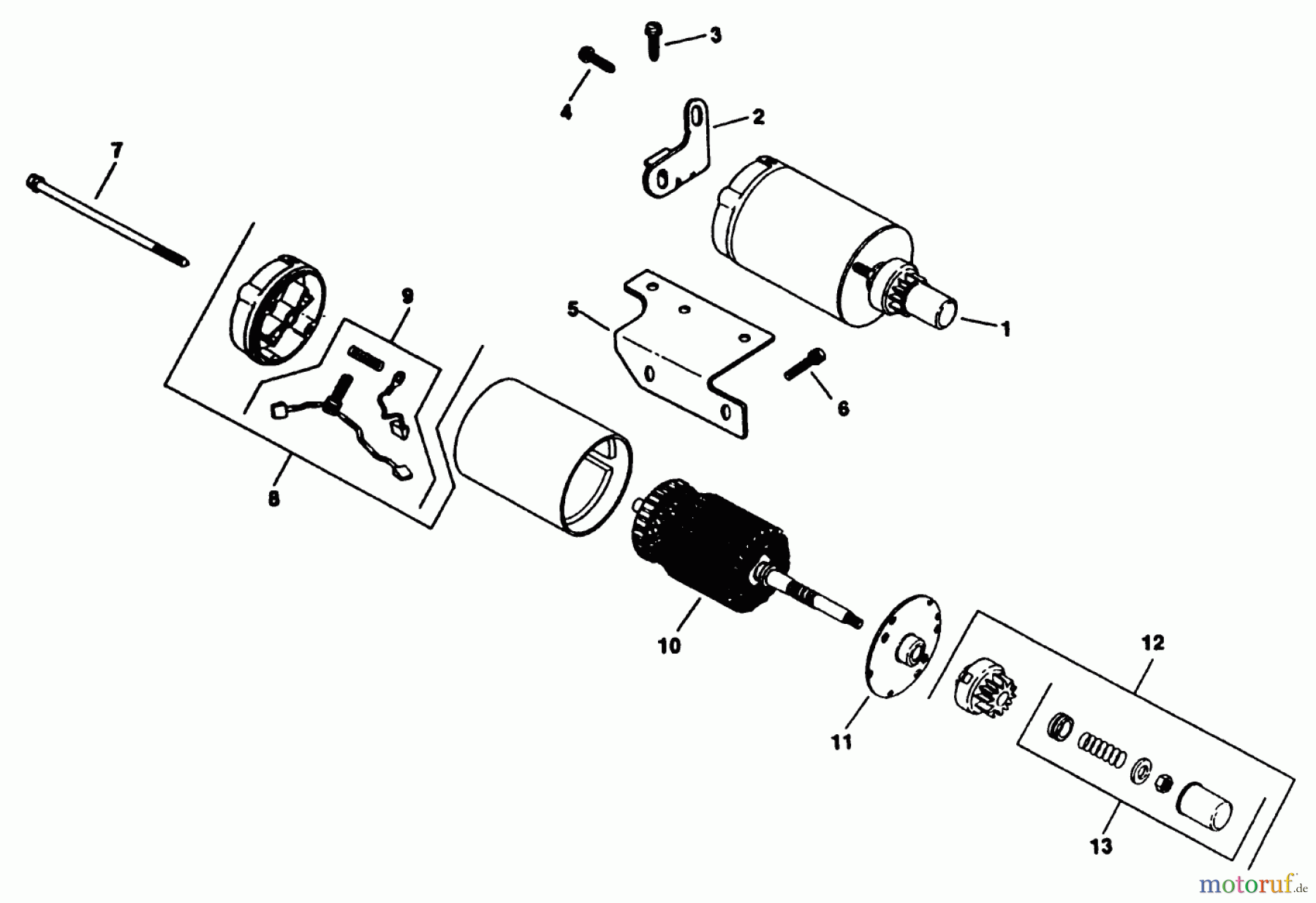 Toro Neu Mowers, Lawn & Garden Tractor Seite 1 31-10K803 (310-8) - Toro 310-8 Garden Tractor, 1992 (2000001-2999999) KOHLER STARTER