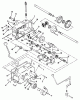 Toro 31-10K803 (310-8) - 310-8 Garden Tractor, 1992 (2000001-2999999) Ersatzteile MECHANICAL TRANSMISSION 8-SPEED #1