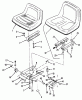 Toro 31-10K803 (310-8) - 310-8 Garden Tractor, 1992 (2000001-2999999) Ersatzteile SEAT