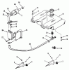 Toro 31-10K803 (310-8) - 310-8 Garden Tractor, 1992 (2000001-2999999) Ersatzteile THROTTLE CHOKE AND FUEL CONTROLS POWER PLUS