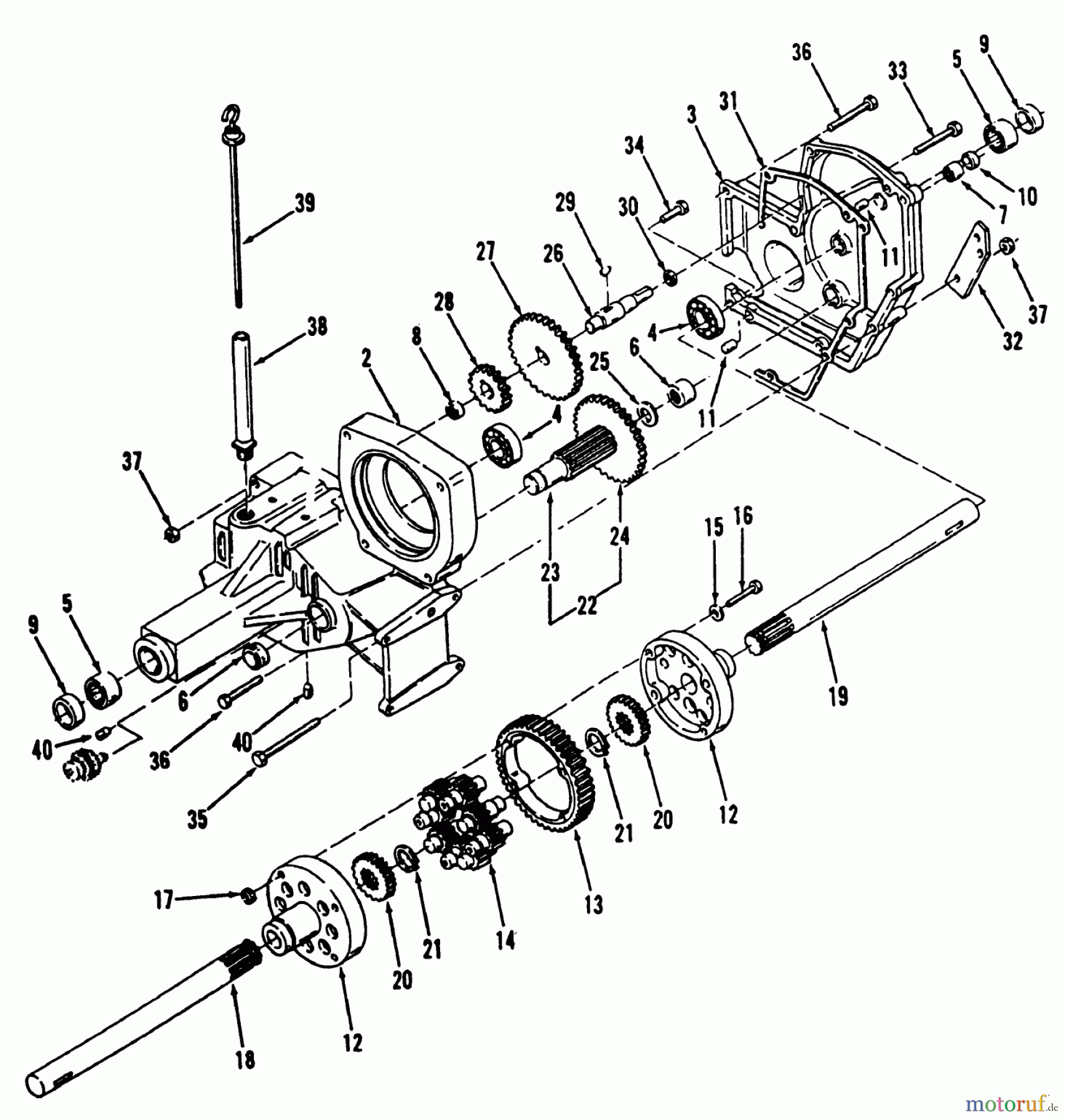 Toro Neu Mowers, Lawn & Garden Tractor Seite 1 31-10K803 (310-8) - Toro 310-8 Garden Tractor, 1992 (2000001-2999999) TRANSAXLE 312-H, 416-H