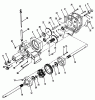 Toro 31-10K803 (310-8) - 310-8 Garden Tractor, 1992 (2000001-2999999) Ersatzteile TRANSAXLE 312-H, 416-H