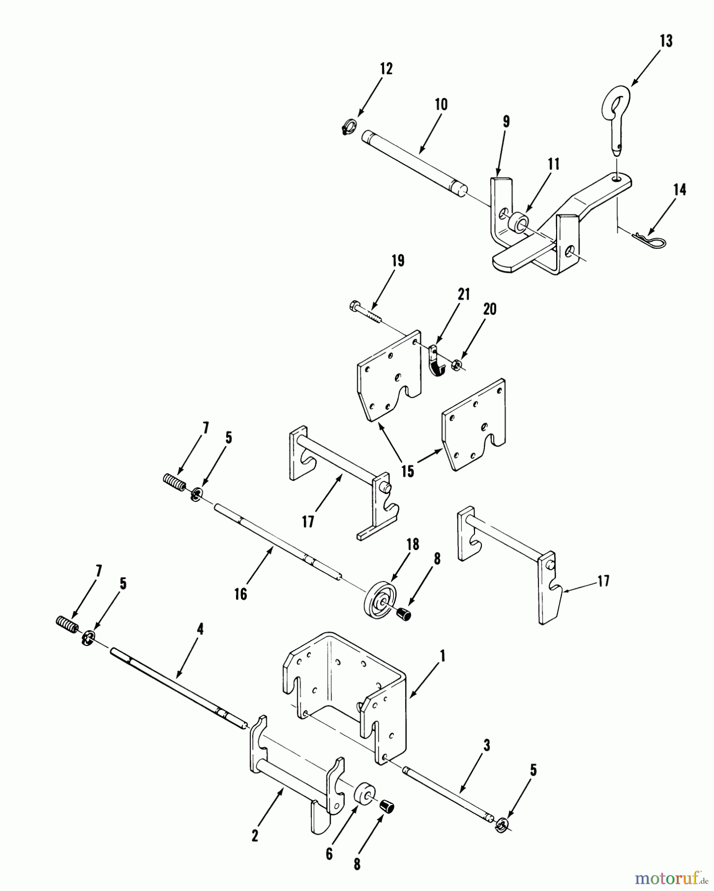  Toro Neu Mowers, Lawn & Garden Tractor Seite 2 C1-20OE02 (520-HC) - Toro 520-HC Garden Tractor, 1989 HITCHES