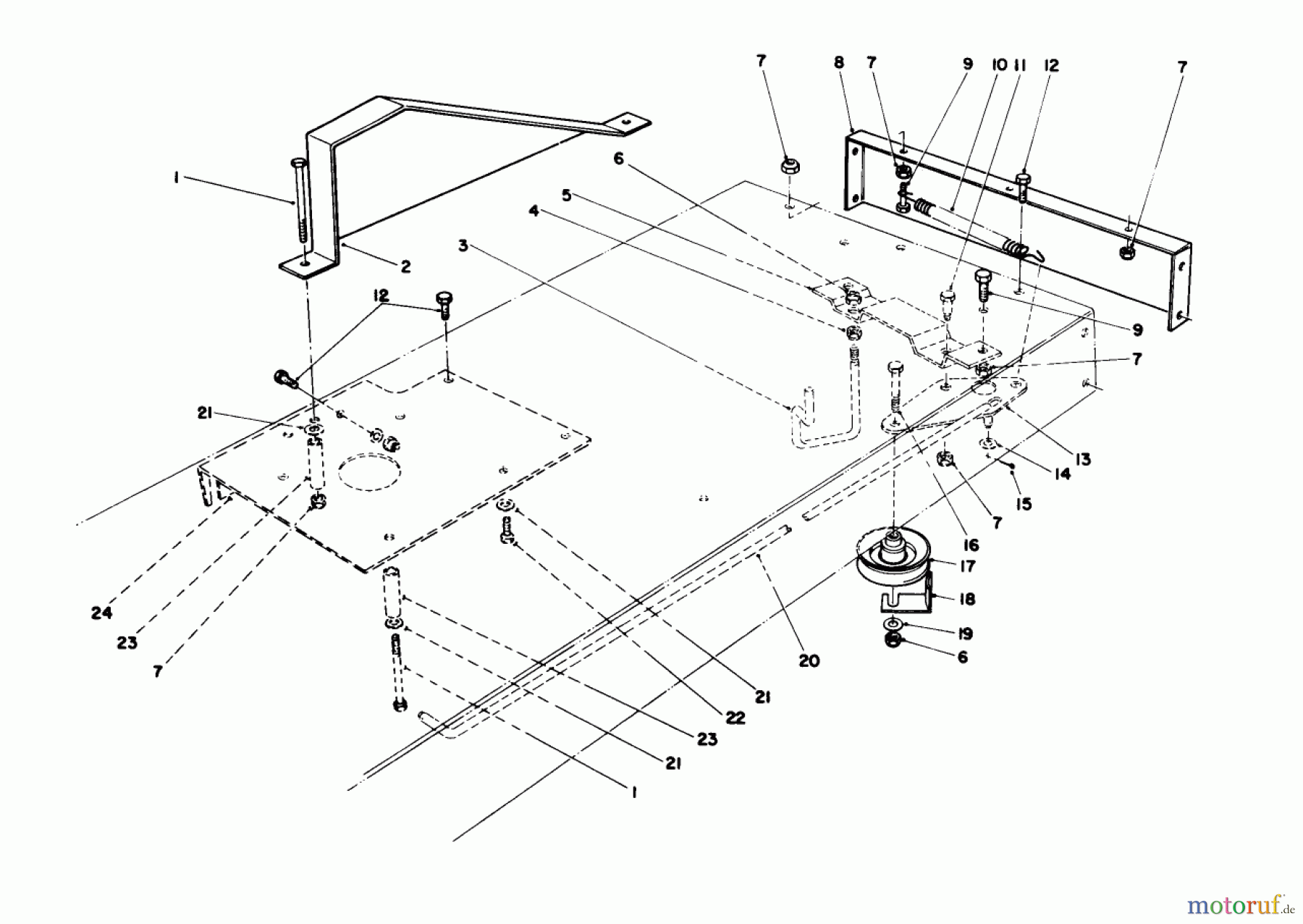 Toro Neu Mowers, Rear-Engine Rider 56138 (8-32) - Toro 8-32 Rear Engine Rider, 1987 (7000001-7999999) TRACTION ASSEMBLY