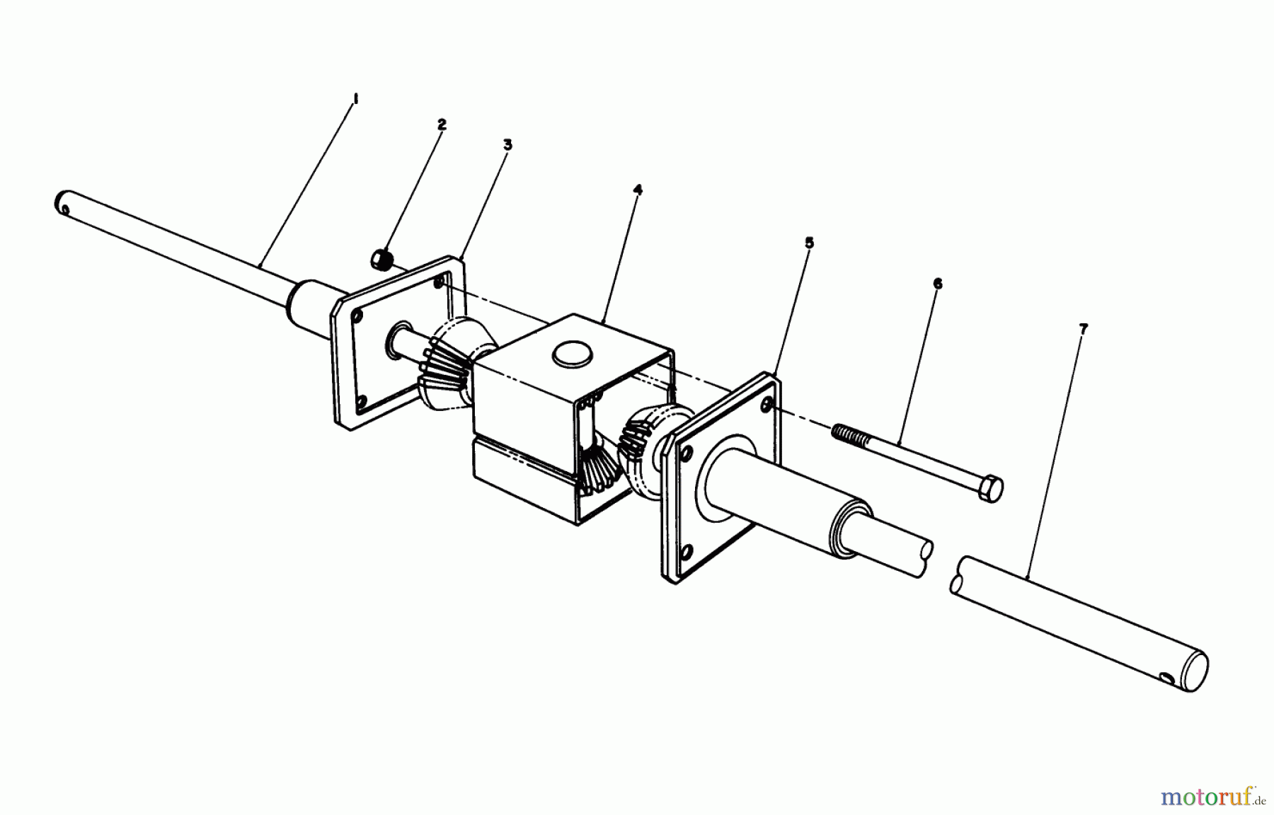 Toro Neu Mowers, Rear-Engine Rider 56138 (8-32) - Toro 8-32 Rear Engine Rider, 1988 (8000001-8999999) DIFFERENTIAL ASSEMBLY