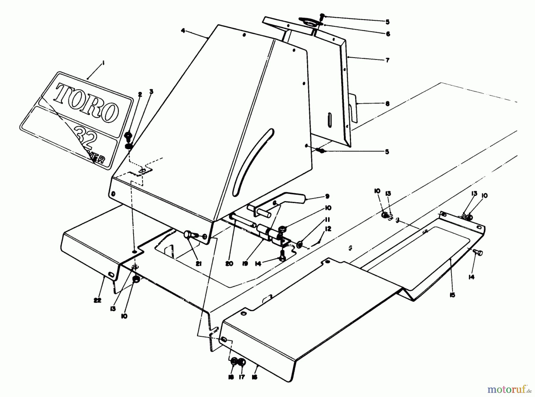 Toro Neu Mowers, Rear-Engine Rider 56138 (8-32) - Toro 8-32 Rear Engine Rider, 1988 (8000001-8999999) FRONT TOWER ASSEMBLY