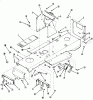 Toro 32-11B402 (211-4) - 211-4 Tractor, 1988 Ersatzteile FRAME, SHEET METAL AND COVERS #1