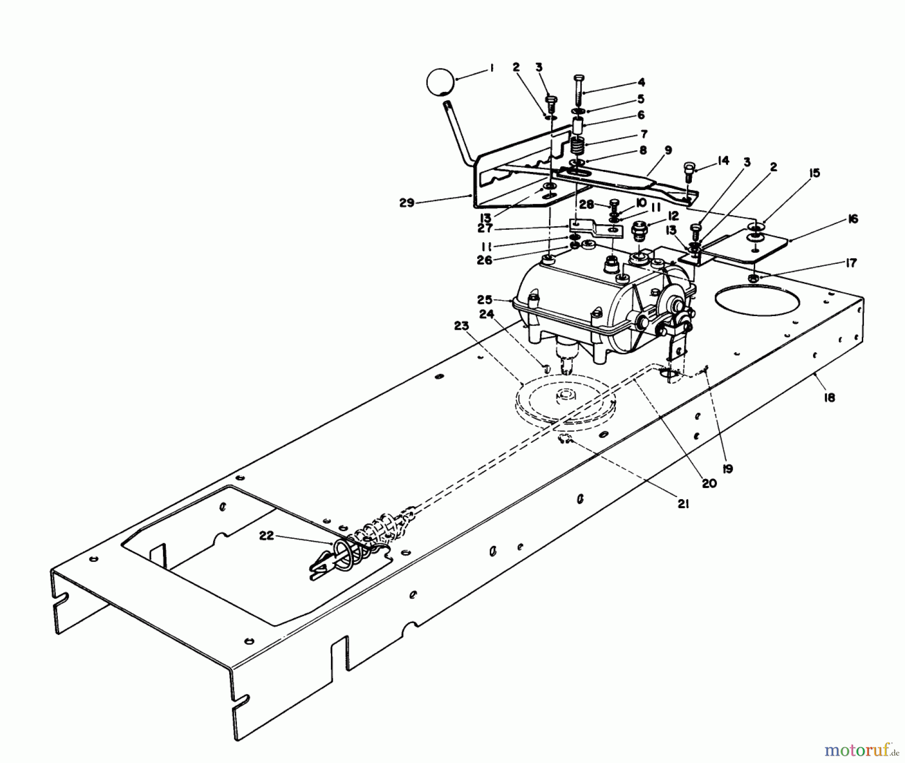 Toro Neu Mowers, Rear-Engine Rider 56138 (8-32) - Toro 8-32 Rear Engine Rider, 1988 (8000001-8999999) TRANSMISSION LINKAGE ASSEMBLY