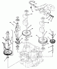 Toro 32-10BE01 (210-H) - 210-H Tractor, 1990 Ersatzteile CRANKSHAFT & CAMSHAFT