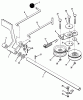 Toro 32-10BE01 (210-H) - 210-H Tractor, 1990 Ersatzteile HYDROSTATIC TRANSAXLE BRAKE AND IDLER LINKAGE