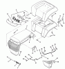 Toro 32-10B503 (210-5) - 210-5 Tractor, 1992 (2000001-2999999) Ersatzteile BODY ASSEMBLY