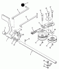 Toro 32-10B503 (210-5) - 210-5 Tractor, 1992 (2000001-2999999) Ersatzteile BRAKE & IDLER ASSEMBLY (210-H & 212-H)