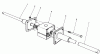 Toro 59111 - Easy Empty Grass Catcher, 1989 (9000001-9999999) Ersatzteile DIFFERENTIAL ASSEMBLY