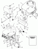 Toro 32-10B503 (210-5) - 210-5 Tractor, 1992 (2000001-2999999) Ersatzteile ENGINE FUEL & EXHAUST ASSEMBLY