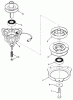 Toro 32-10B503 (210-5) - 210-5 Tractor, 1992 (2000001-2999999) Ersatzteile ENGINE PULLEY & PTO CLUTCH ASSEMBLY