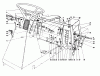Toro 59111 - Easy Empty Grass Catcher, 1989 (9000001-9999999) Ersatzteile STEERING WHEEL & LINKAGE ASSEMBLY