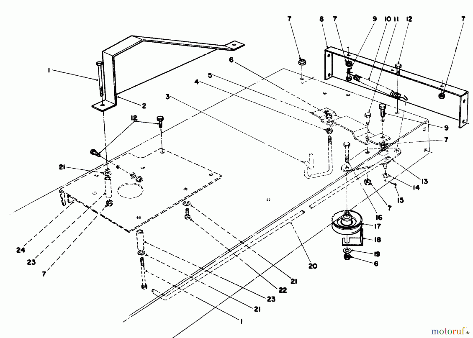 Toro Neu Mowers, Rear-Engine Rider 56145 (8-32) - Toro 8-32 Rear Engine Rider, 1989 (9000001-9999999) TRACTION ASSEMBLY
