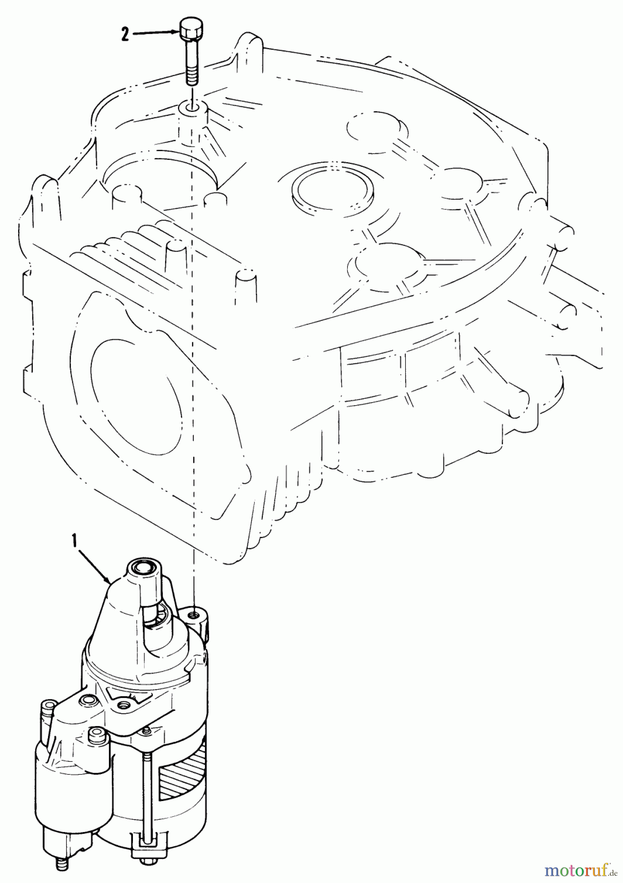 Toro Neu Mowers, Lawn & Garden Tractor Seite 1 32-1205A1 (212-5) - Toro 212-5 Tractor, 1991 (1000001-1999999) 12HP ENGINE STARTER ASSEMBLY