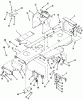 Toro 32-120EA1 (212-H)- 212-H Tractor, 1991 (1000001-1999999) Ersatzteile FRAME, SHEET METAL AND COVERS #1