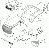 Toro 32-120EA1 (212-H)- 212-H Tractor, 1991 (1000001-1999999) Ersatzteile FRAME, SHEET METAL AND COVERS #2