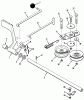 Toro 32-120EA1 (212-H)- 212-H Tractor, 1991 (1000001-1999999) Ersatzteile HYDROSTATIC TRANSAXLE BRAKE AND IDLER LINKAGE